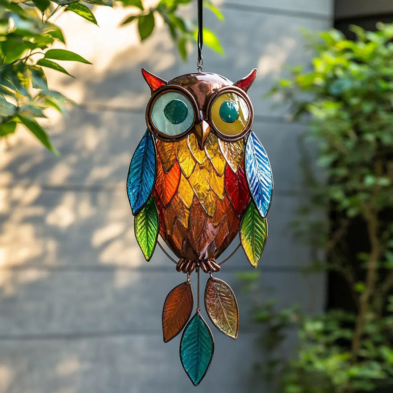 Kleurrijke Uil‑Design – Licht & Handgemaakt