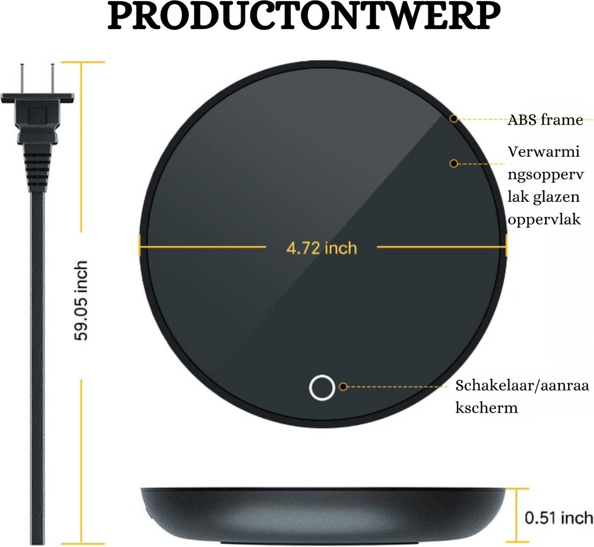 Chauffe-bécher USB élégant – Garde votre boisson parfaitement chaude !