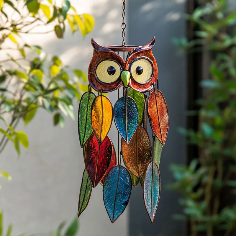 Kleurrijke Uil‑Design – Licht & Handgemaakt
