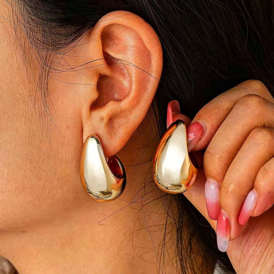 Belleza™ Elegante Waterdruppel Oorbellenset – Goud, Zwart en Zilver