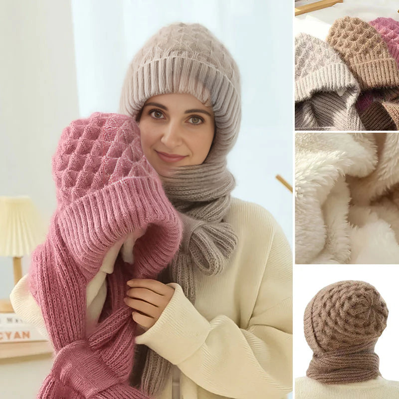 Warme Muts en Sjaal Combinatie | Winddicht met Gehoorbescherming