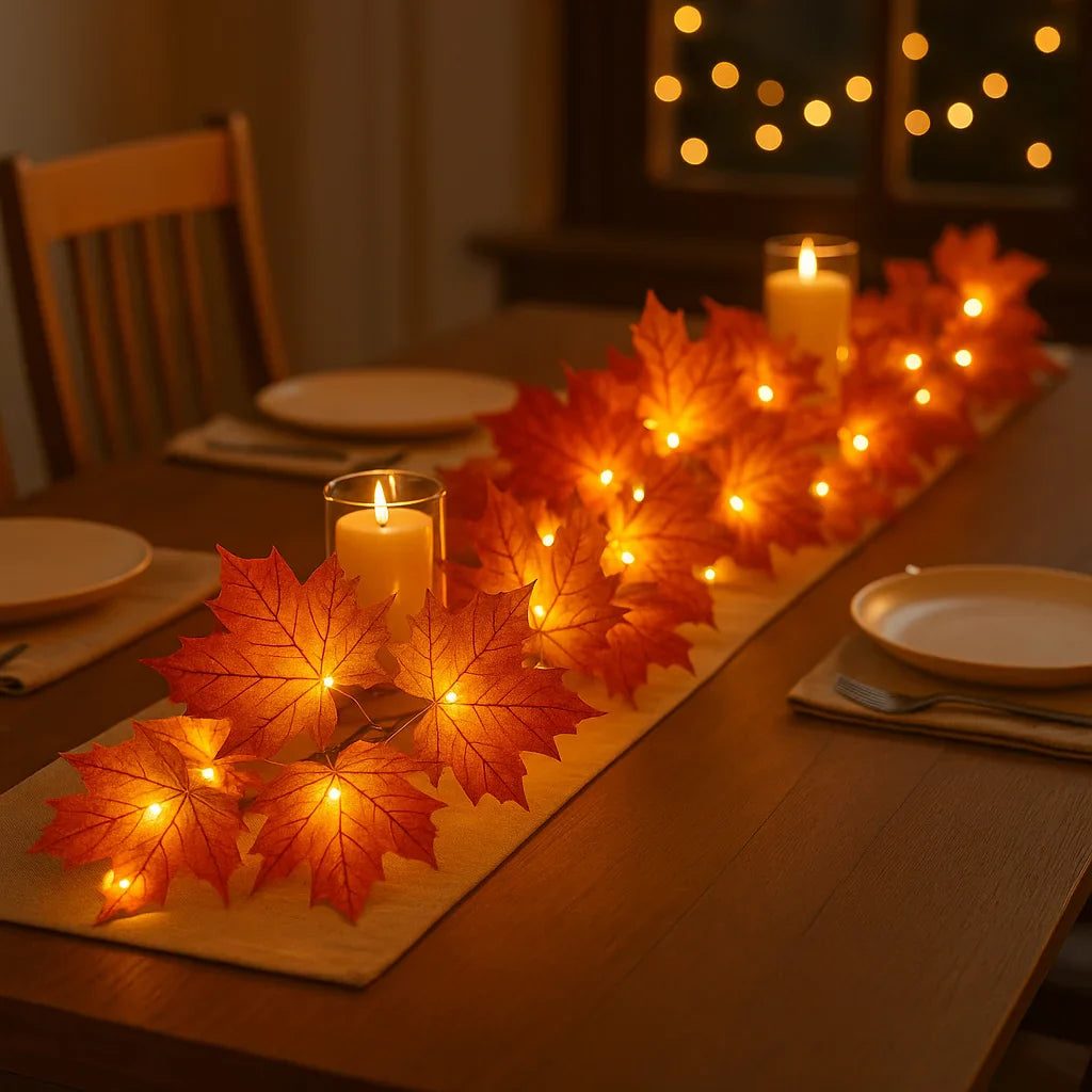 LED Decoratie Herfstblaadjes – Warm en Feestelijk | 3 meter
