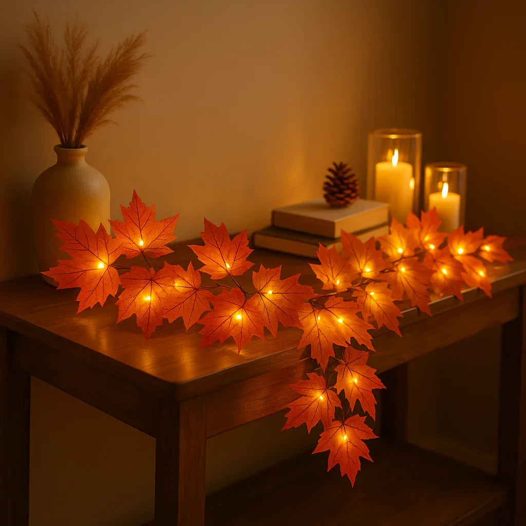 LED Decoratie Herfstblaadjes – Warm en Feestelijk | 3 meter