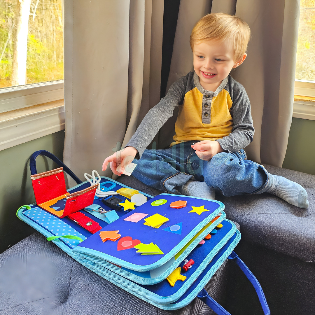 Toddla™ Houten Ontdekbord – Spelen en Leren in Één