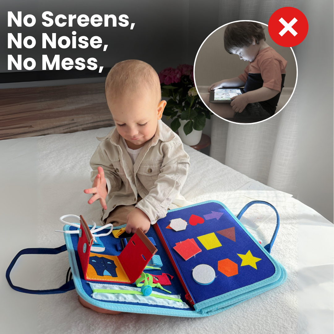 Toddla™ Houten Ontdekbord – Spelen en Leren in Één