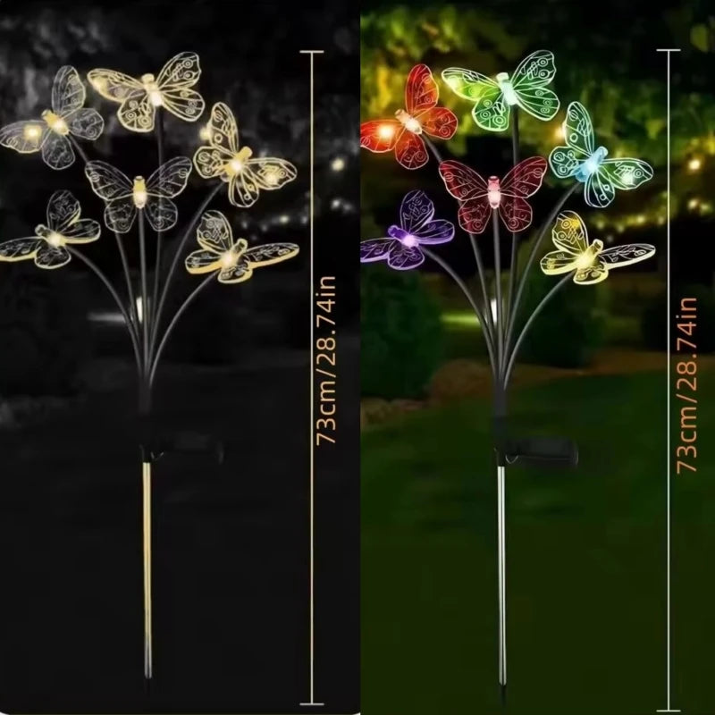 Solar Vlinder Tuinlamp – 6‑delig