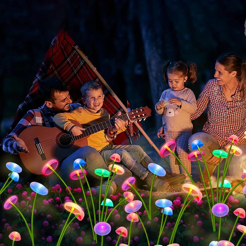LED Zonne-Paddestoellamp – 2 lichtstanden Solar