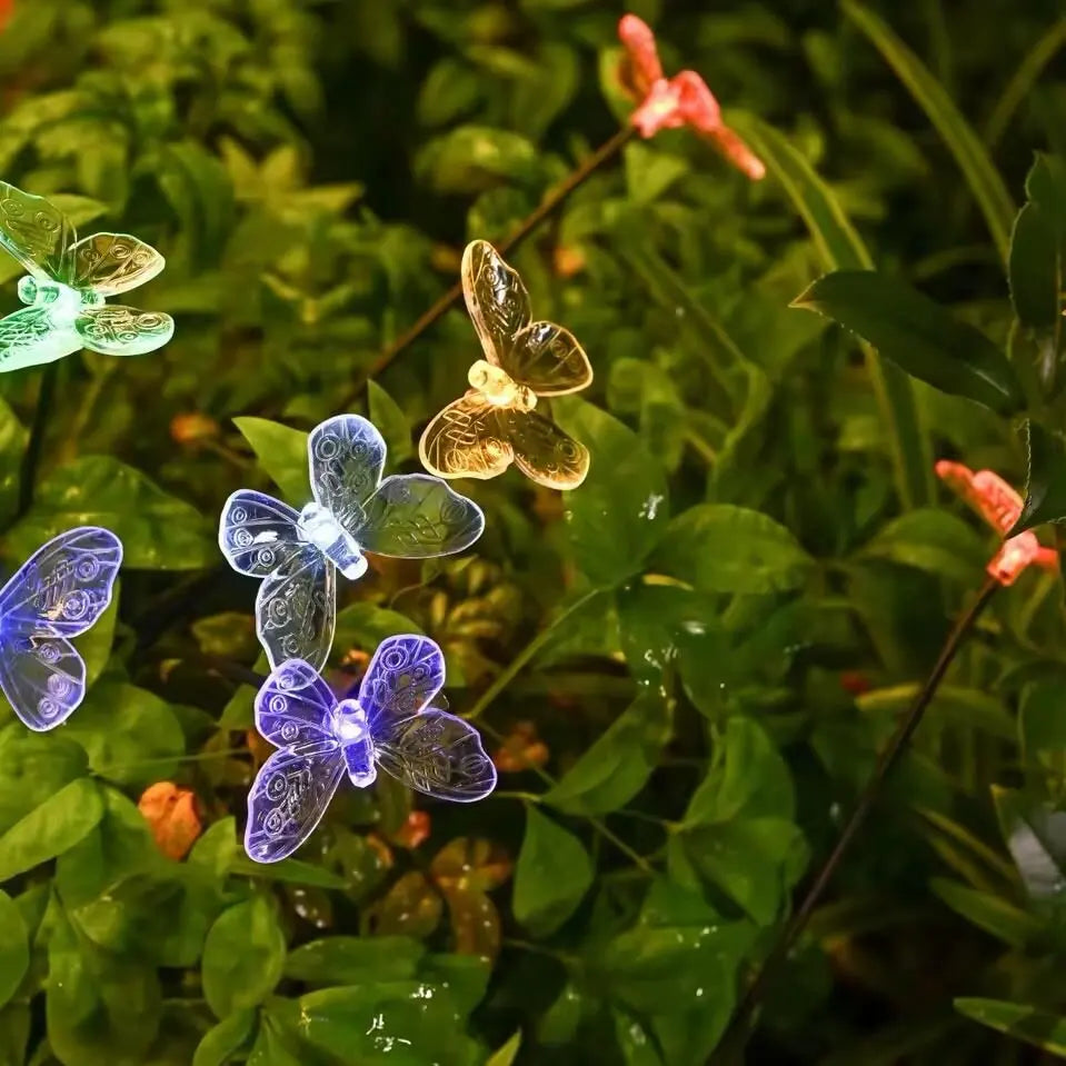 Solar Vlinder Tuinlamp – 6‑delig