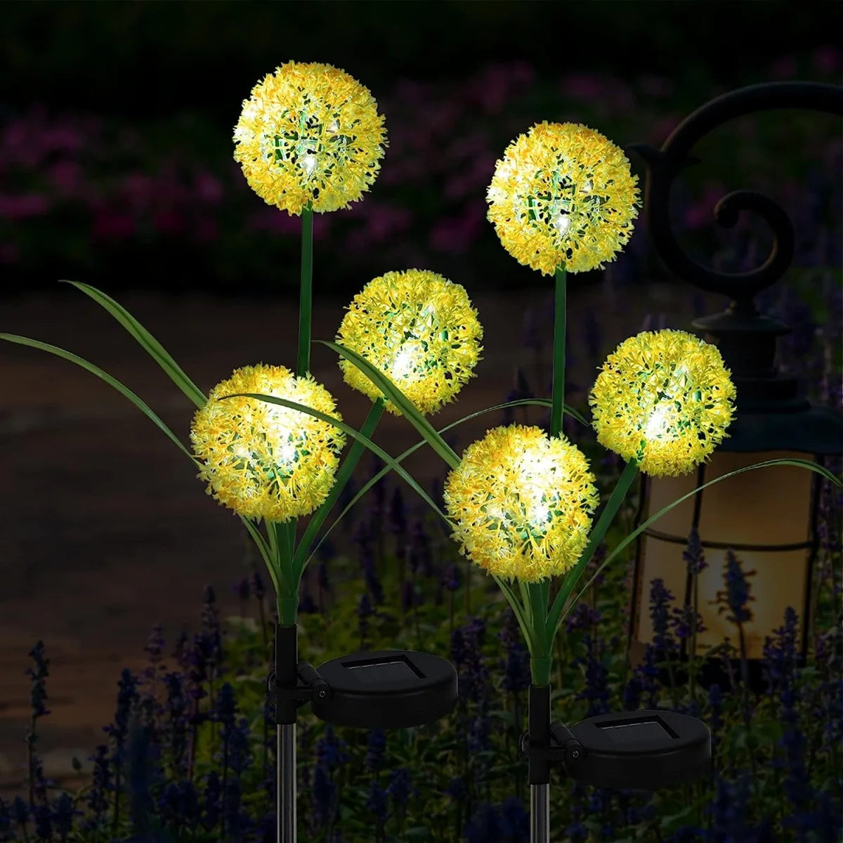 Sfeerlamp Paardenbloem Solar – Magische nachtblos