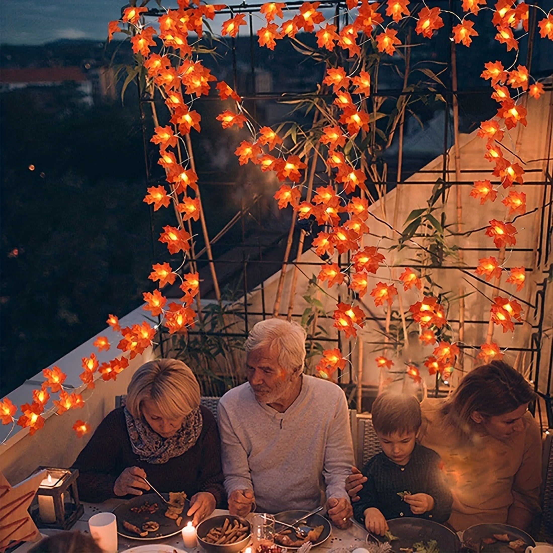 Betoverende LED Herfstblaadjes