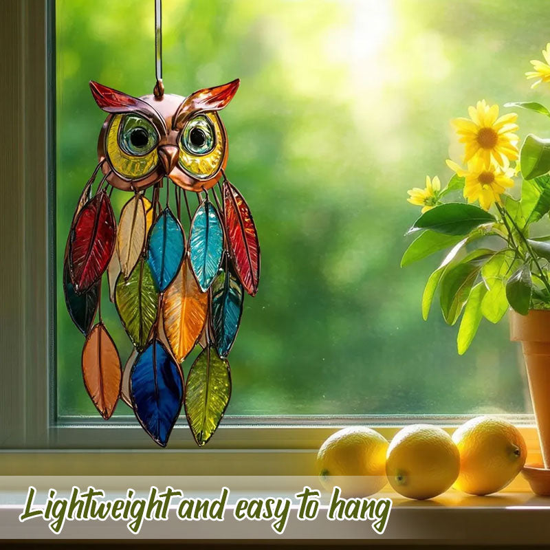 Kleurrijke Uil‑Design – Licht & Handgemaakt