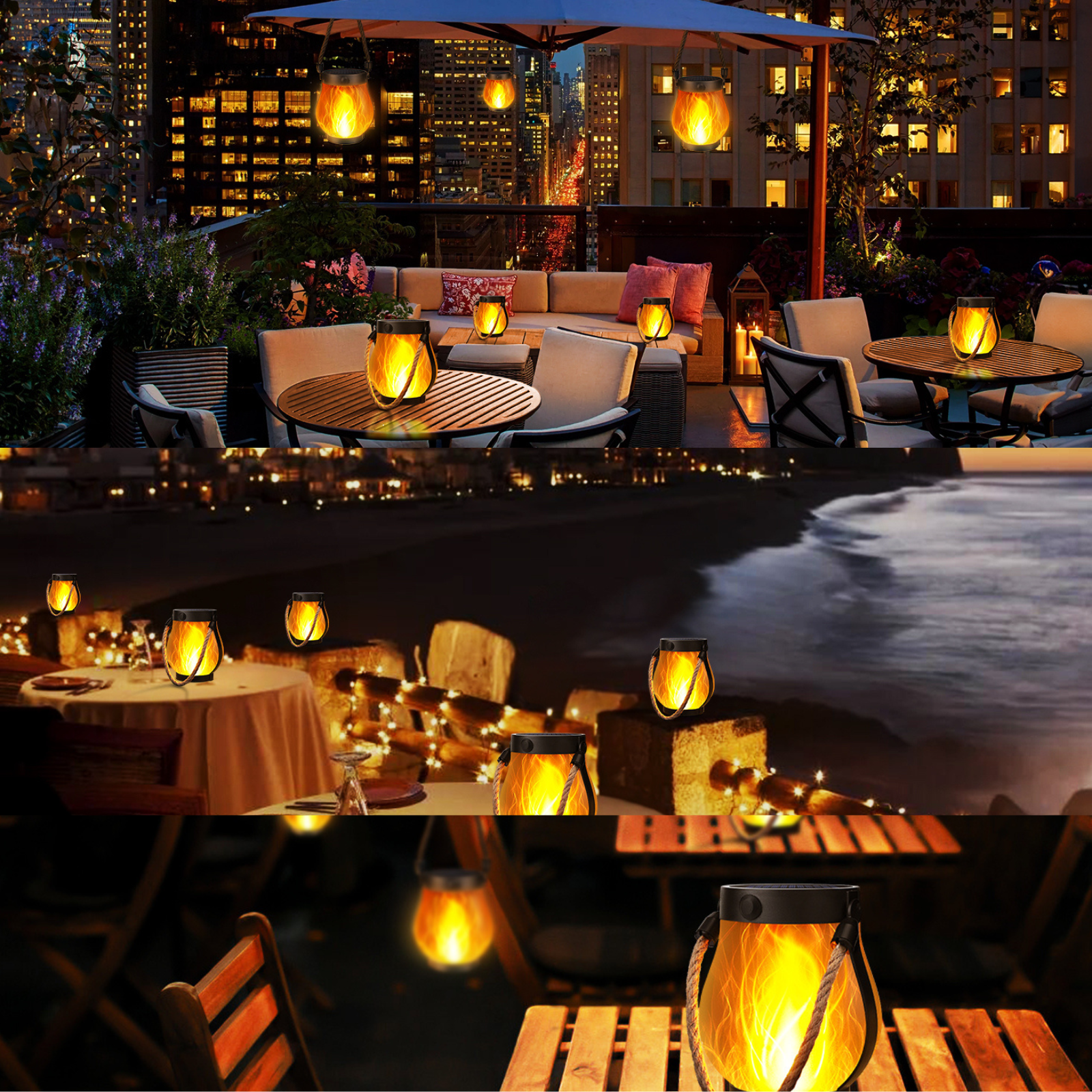 DancingFlame™ – Sfeerlicht voor tuin of balkon