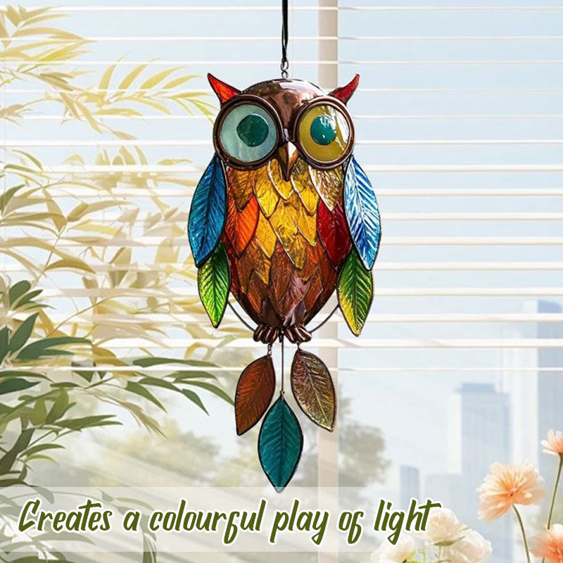 Kleurrijke Uil‑Design – Licht & Handgemaakt