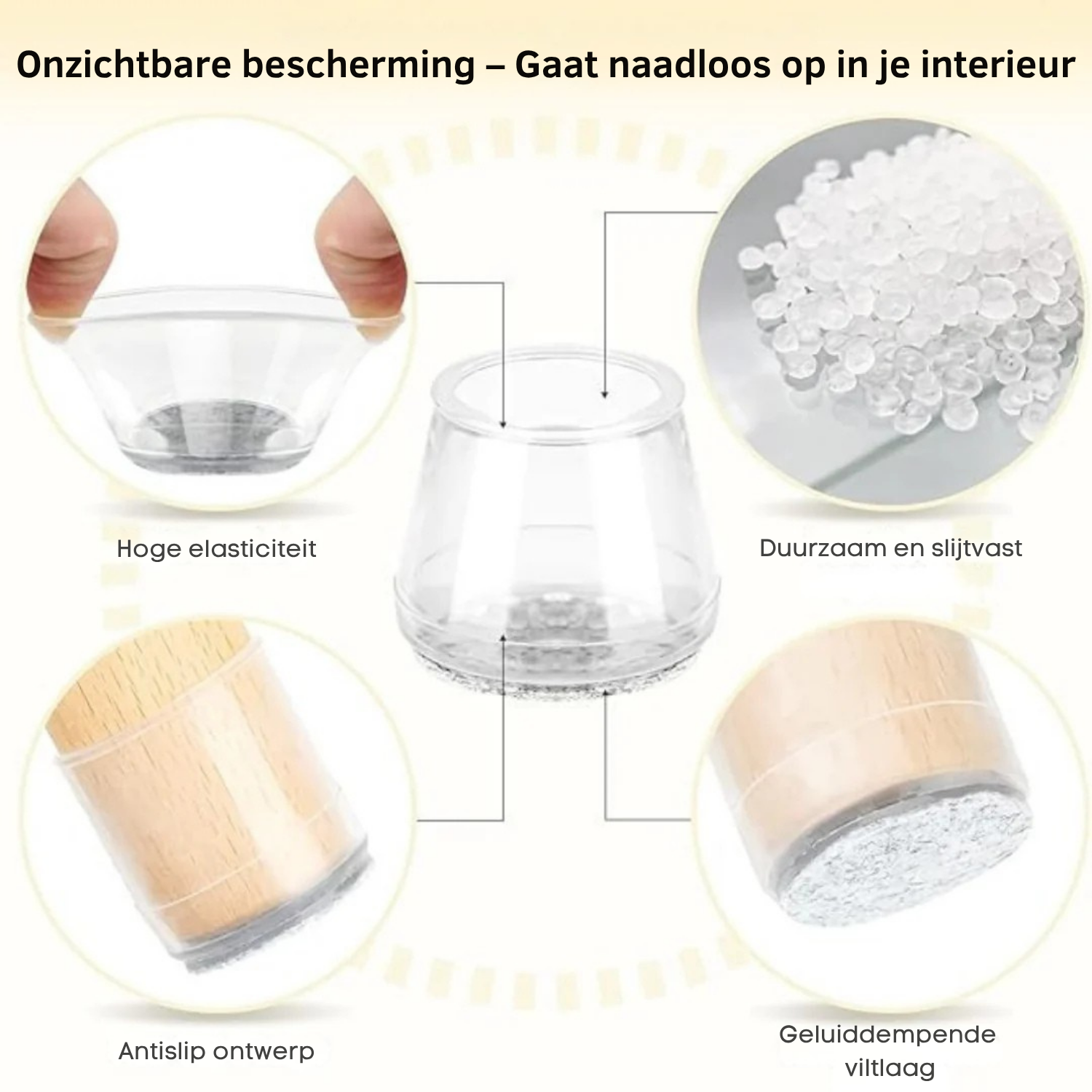 Vilt Stoelsokken – Bescherm je Vloer en Verminder Geluid