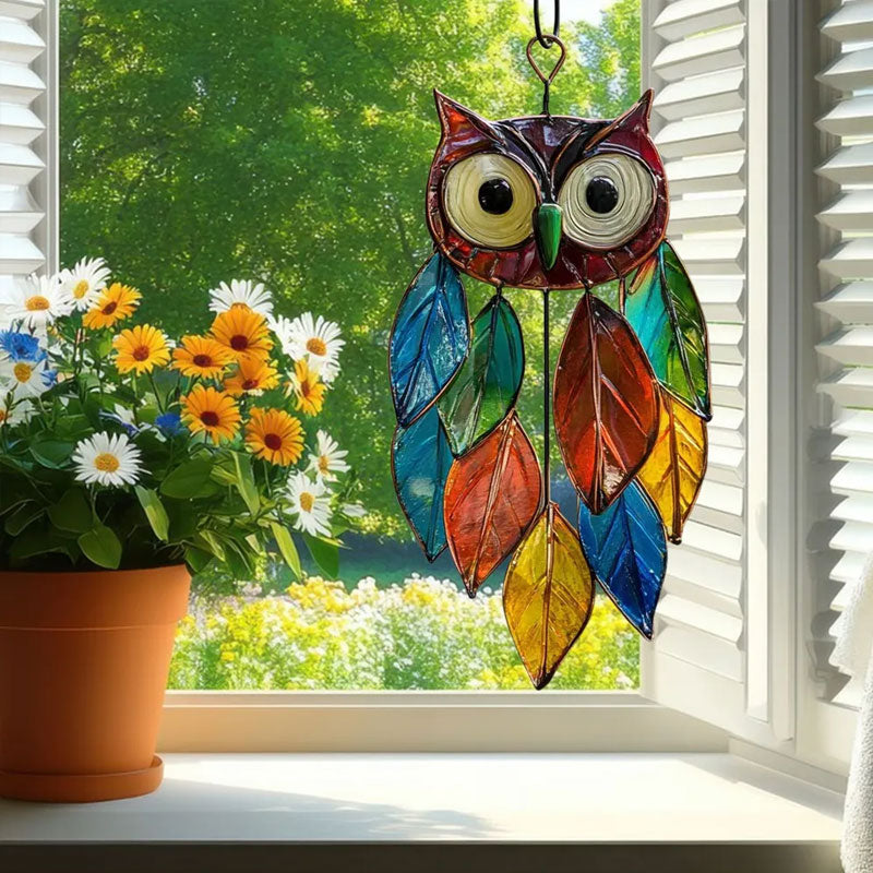 Kleurrijke Uil‑Design – Licht & Handgemaakt