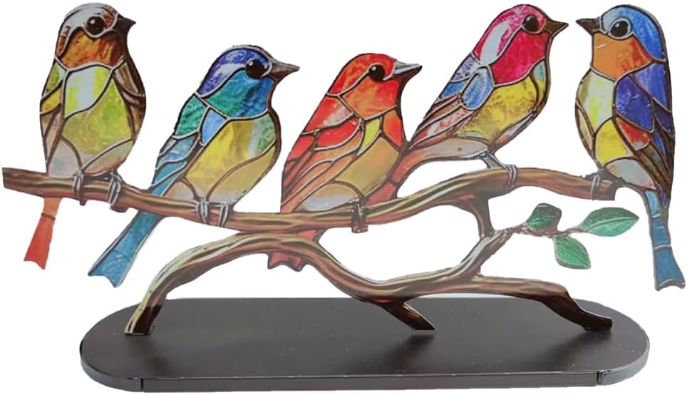 Gebrandschilderde vogels op glas – Stijlvol & stevig
