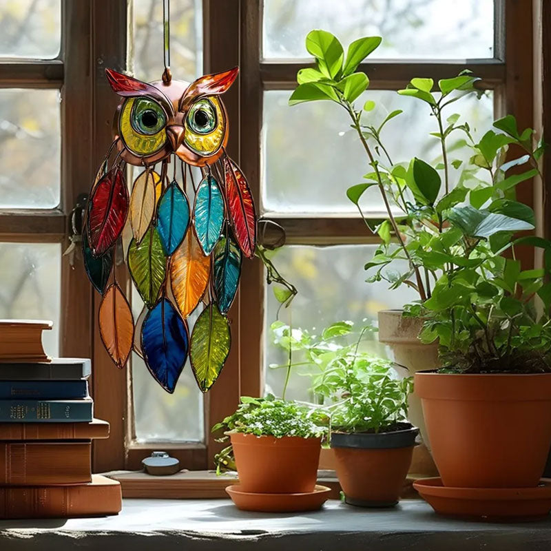 Kleurrijke Uil‑Design – Licht & Handgemaakt
