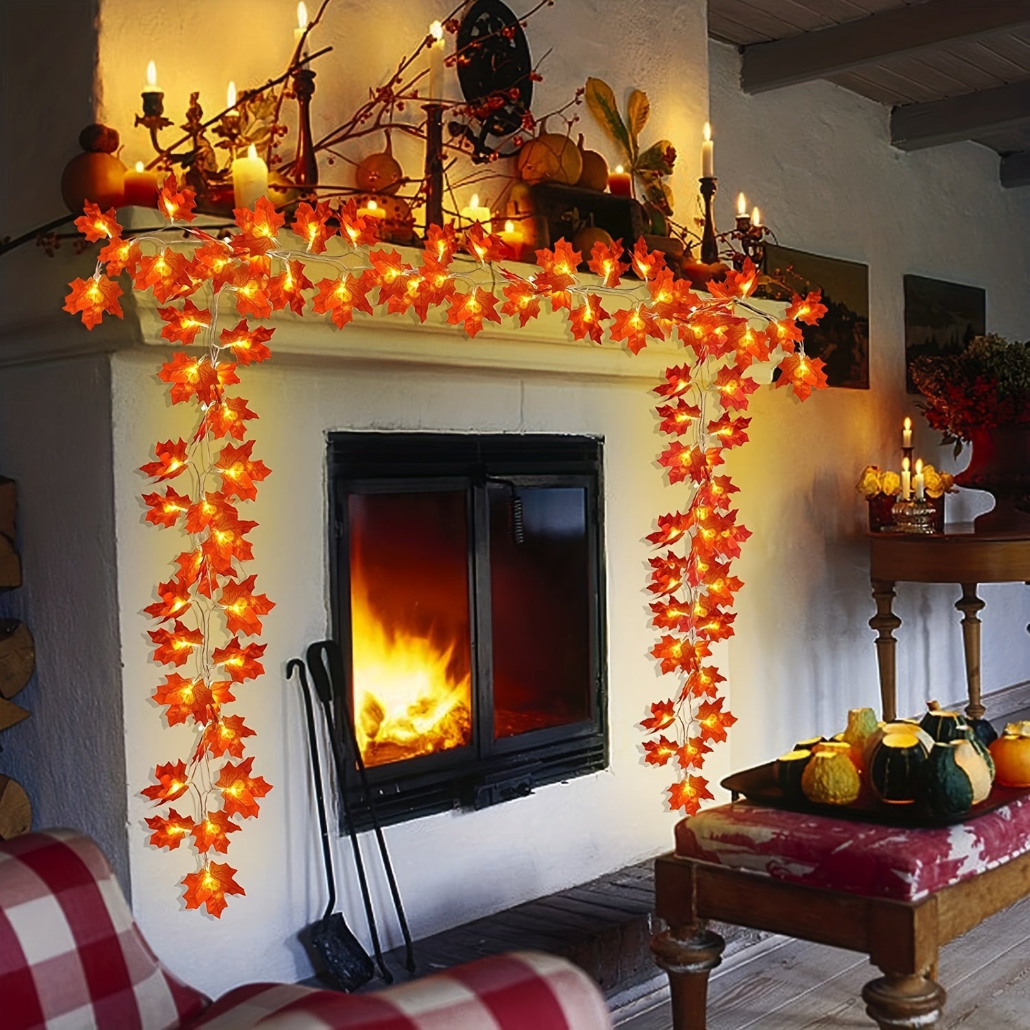 Betoverende LED Herfstblaadjes