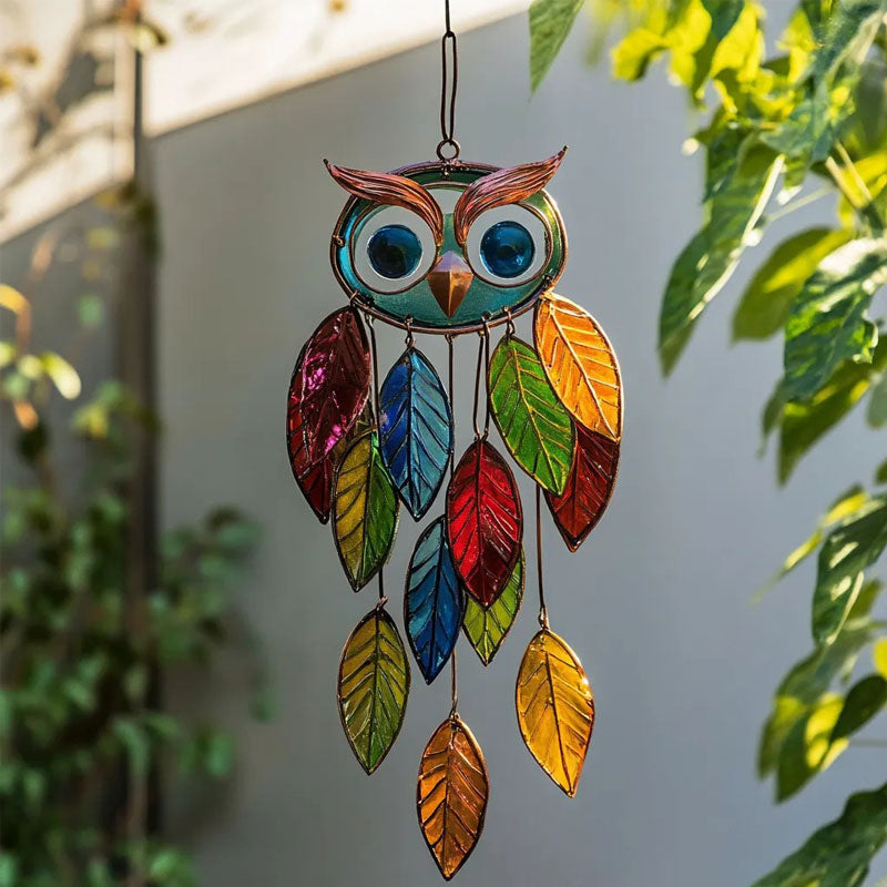 Kleurrijke Uil‑Design – Licht & Handgemaakt