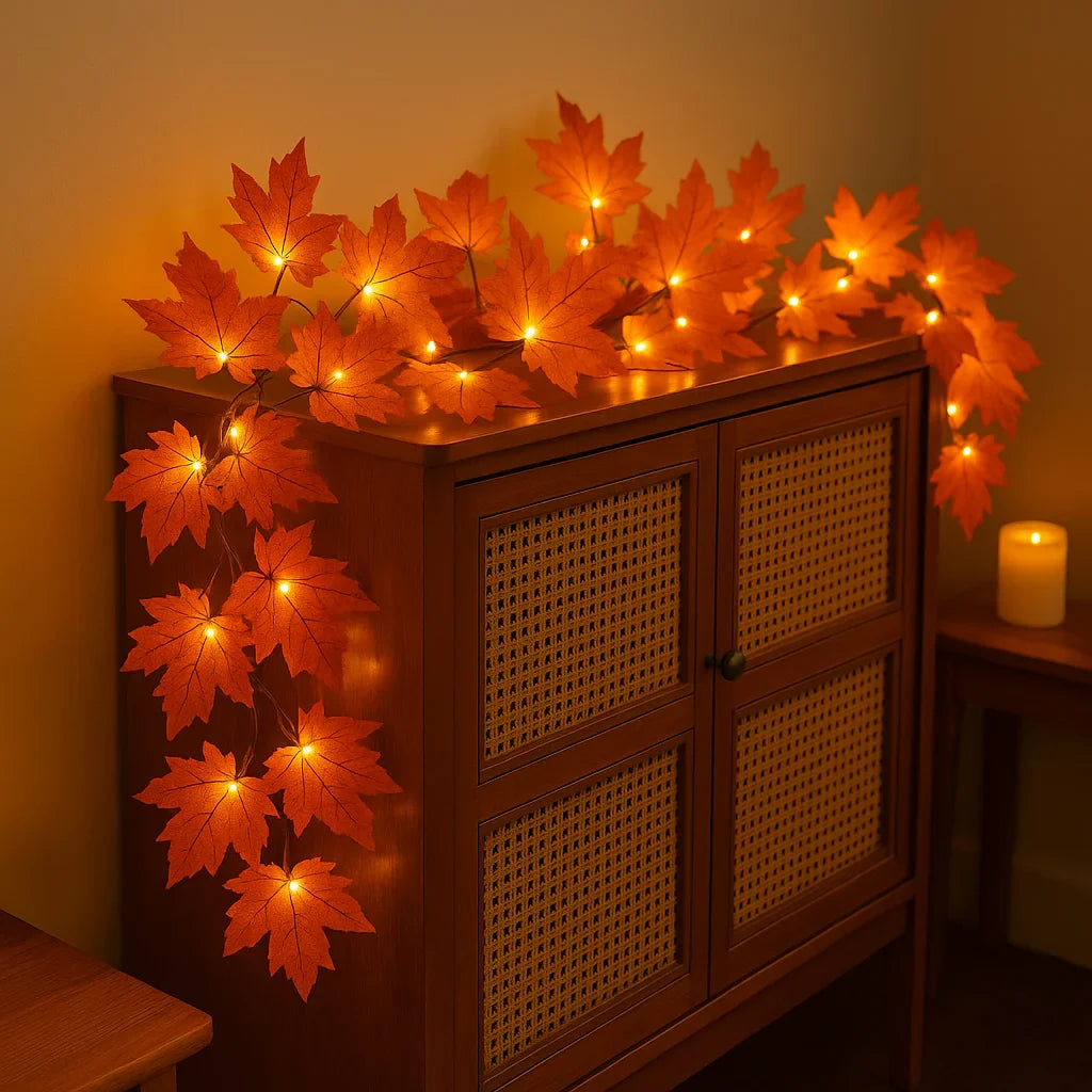 LED Decoratie Herfstblaadjes – Warm en Feestelijk | 3 meter