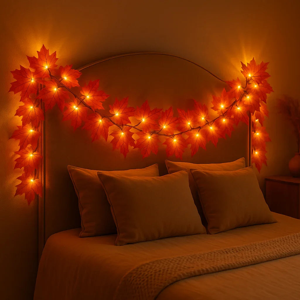 LED Decoratie Herfstblaadjes – Warm en Feestelijk | 3 meter