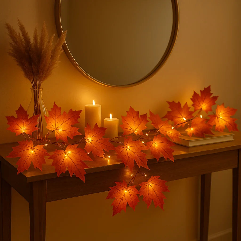 LED Decoratie Herfstblaadjes – Warm en Feestelijk | 3 meter