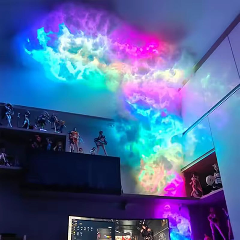 SparkCloud™ 3D LED Wolk Lamp – Draadloos & met App bediening | 1 meter lang