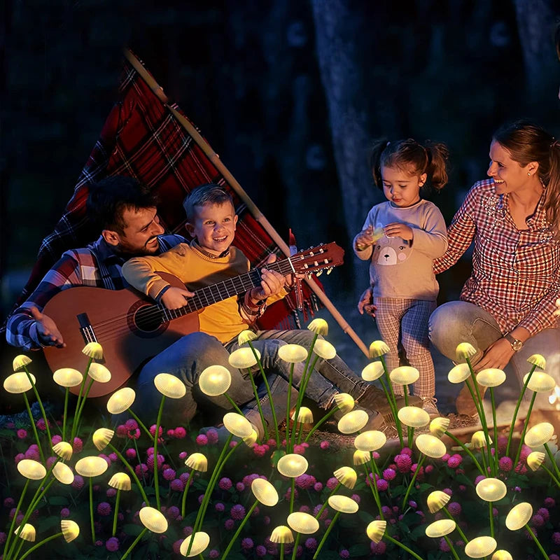 LED Zonne-Paddestoellamp – 2 lichtstanden Solar