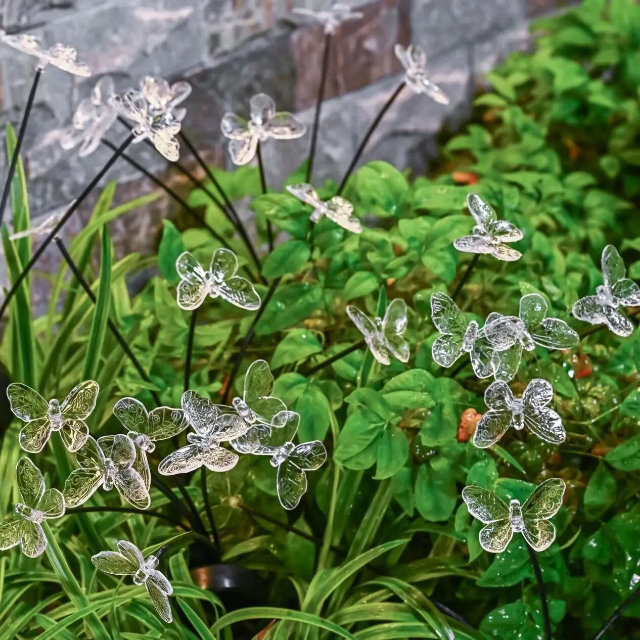 Solar Vlinder Tuinlamp – 6‑delig