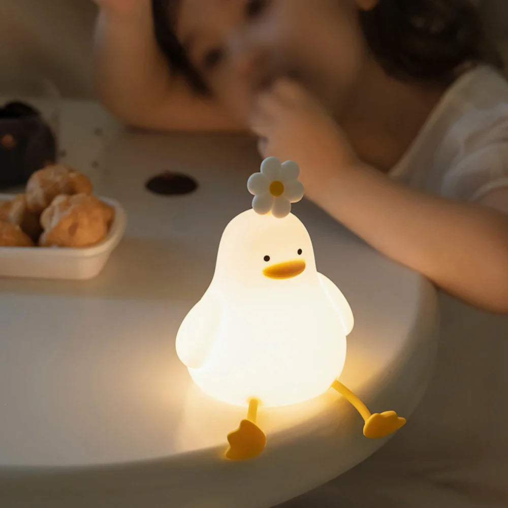 Veilleuse LED Ducky pour enfants - Lumière douce et apaisante