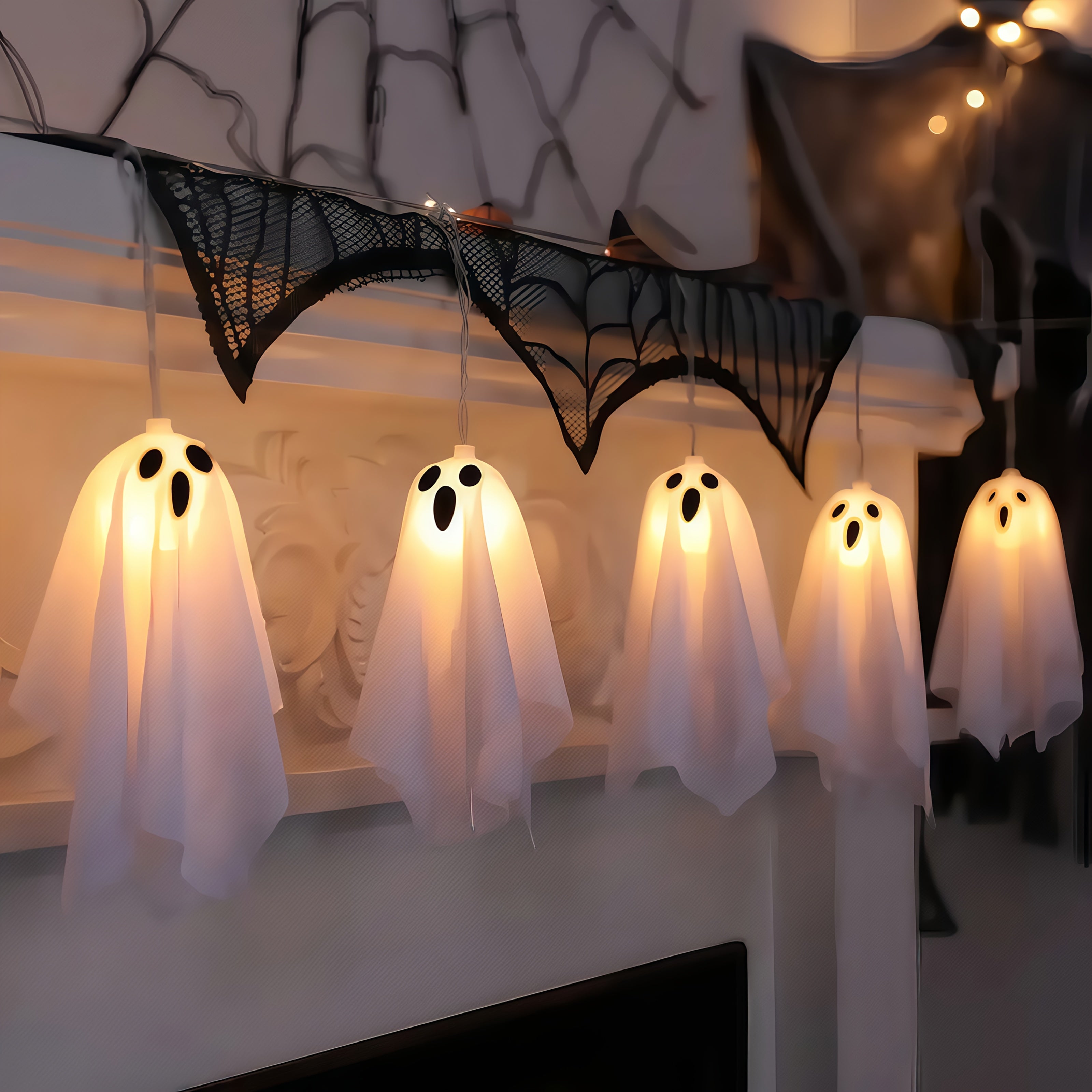 Griezelige Spooklampen voor feestjes / Halloween | Set per 10 stuks