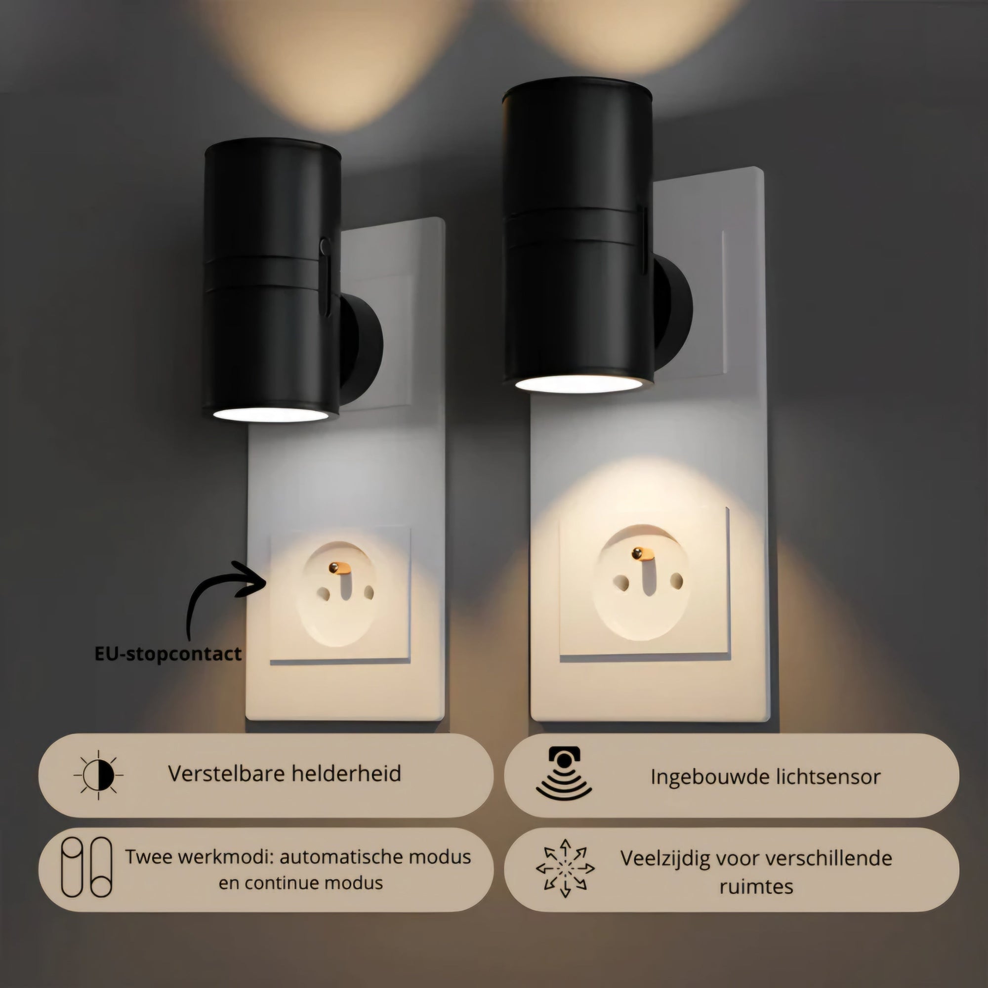 SmartLite™ Stekkerlamp |  Slim & Dimbaar Licht